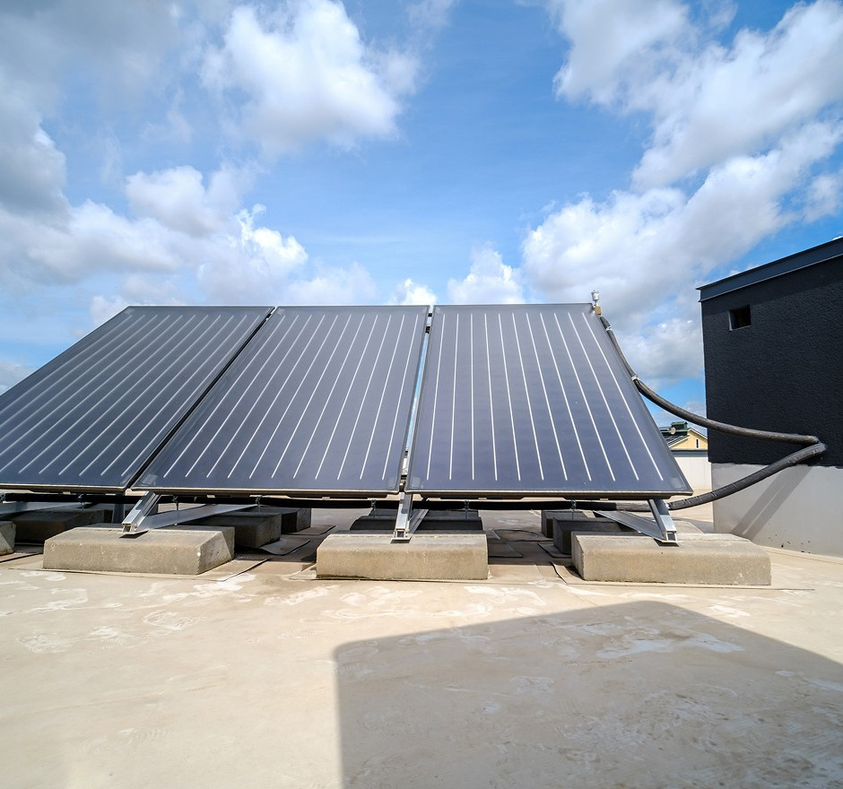 Installation de panneaux solaire thermique pour production eau chaude