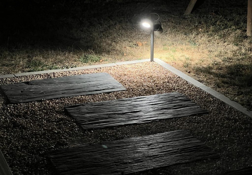 Installation éclairage extérieur pour une villa à Belleville en Beaujolais